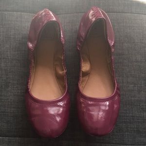 EUC merlot colored Lucky Brand Ballet Flats
